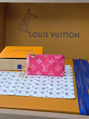 Louis Vuitton New Key Pouch LV M27673 Plum - Default Title - View 1