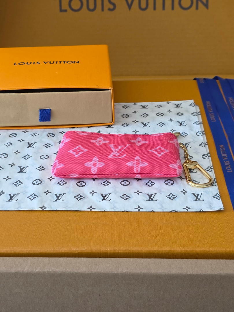 Louis Vuitton New Key Pouch LV M27673 Plum - Default Title - View 3