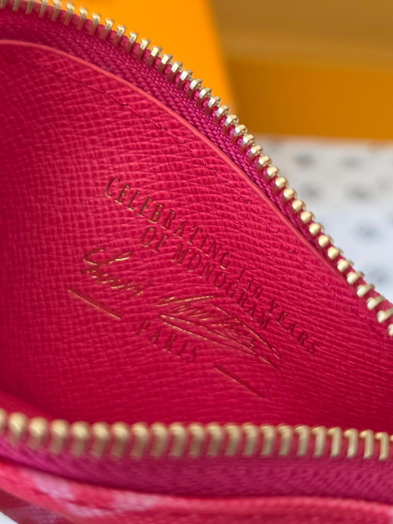 Louis Vuitton New Key Pouch LV M27673 Plum - Default Title - View 5