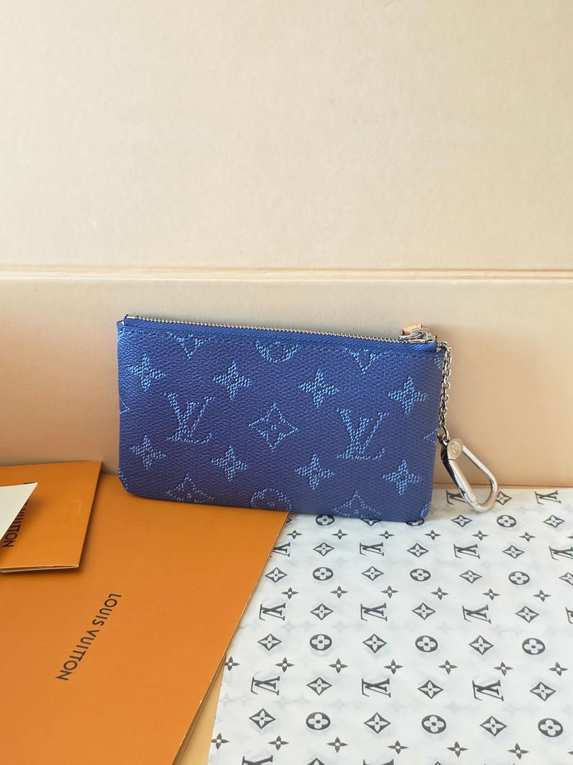 LV M27112 Louis Vuitton New Key Pouch S Blue
