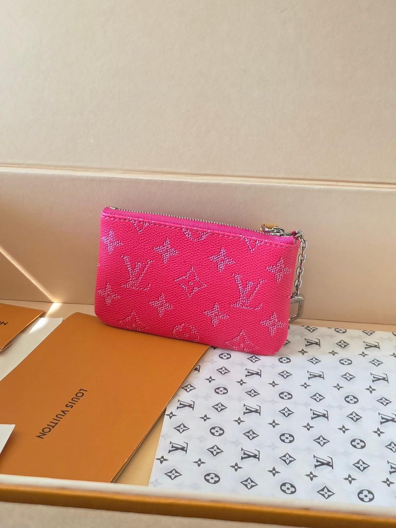 LV M27111 Louis Vuitton New Key Pouch S Rose Red