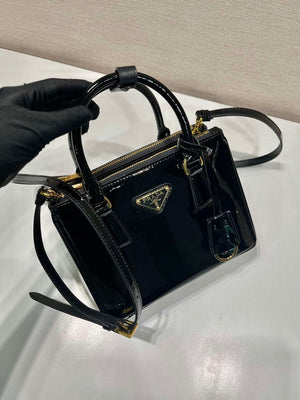 Prada 1BA906 Prada Patent leather mini-bag Black - Default Title - View 2