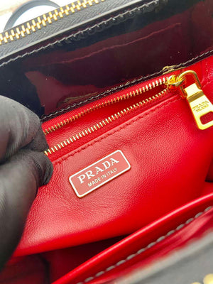 Prada 1BA906 Prada Patent leather mini-bag Black - Default Title - View 9