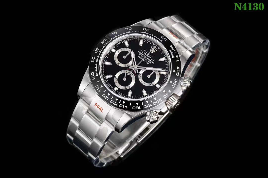Rolex Watches M126506 Cosmograph-Daytona Oyster Black 40 mm Platinum - Default Title - View 1