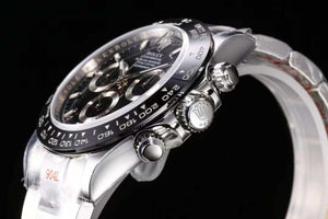 Rolex Watches M126506 Cosmograph-Daytona Oyster Black 40 mm Platinum - Default Title - View 4