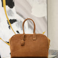 Saint Laurent YSL Sac De Jour Boston Large Nero Suede 851687 Brown