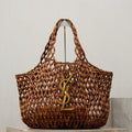 Saint Laurent YSL 698651 ICARE in in wood beads LIGHT WOOD - Default Title - View 1