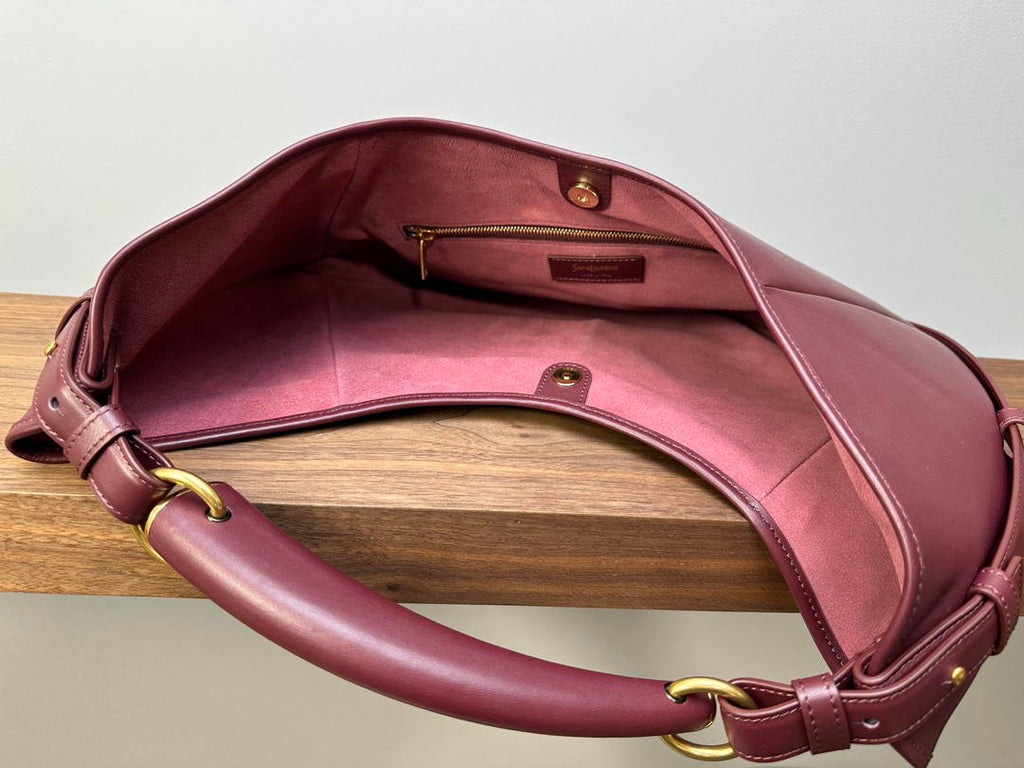 Saint Laurent YSL 851432 MOMBASA Samll in leather Wine Red