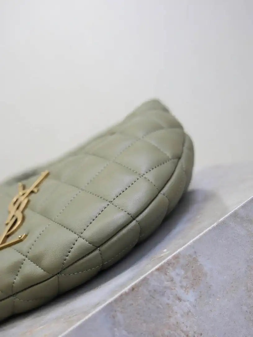 Saint Laurent YSL 851689 ICARINO in quilted nappa Green