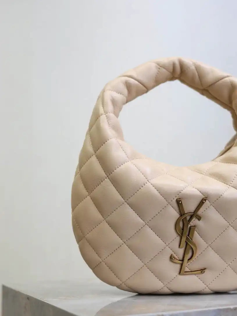 Saint Laurent YSL 851689 ICARINO in quilted nappa Apricot