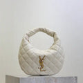 Saint Laurent YSL 851689 ICARINO in quilted nappa White