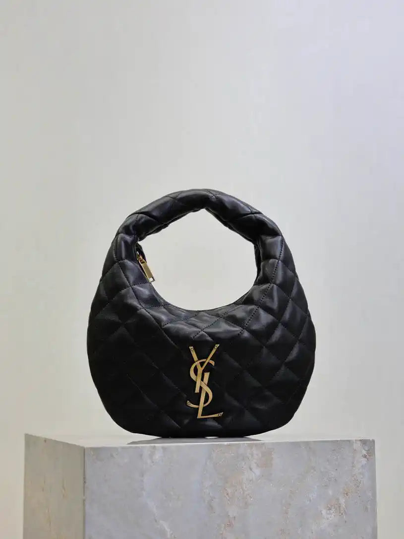 Saint Laurent YSL 851689 ICARINO in quilted nappa Black
