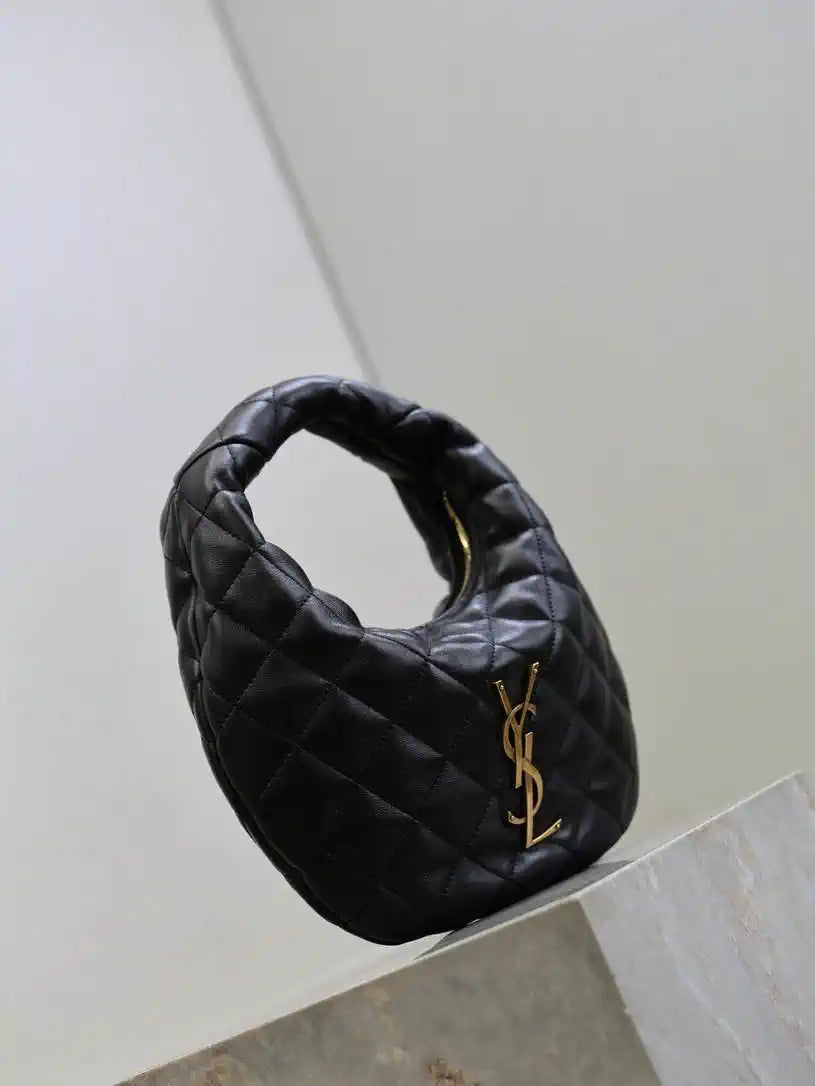 Saint Laurent YSL 851689 ICARINO in quilted nappa Black