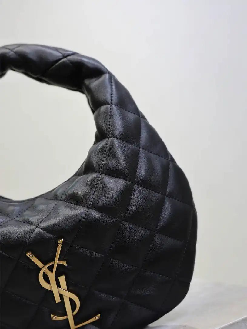 Saint Laurent YSL 851689 ICARINO in quilted nappa Black