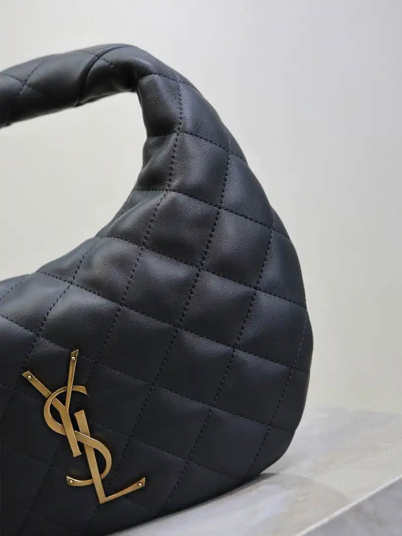 Saint Laurent YSL 851689 ICARINO in quilted nappa Navy Blue