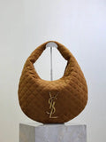 Saint Laurent YSL 858160 ICARE hobo in Brown Suede