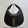Saint Laurent YSL 858160 ICARE hobo in quilted nappa Balck