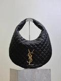 Saint Laurent YSL 858160 ICARE hobo in quilted nappa Balck