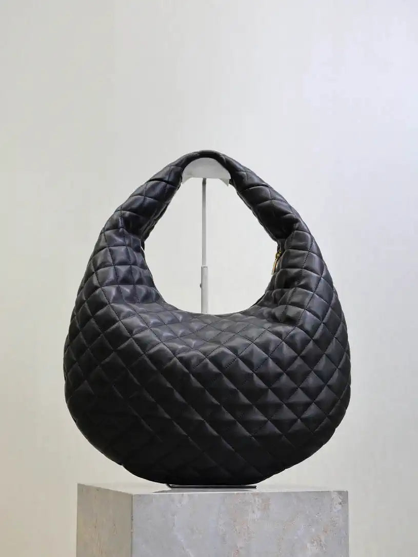 Saint Laurent YSL 858160 ICARE hobo in quilted nappa Balck