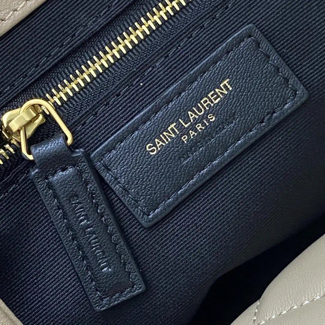 Saint Laurent YSL 858191 ICARE Medium in quilted nappa Apricot