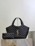 Saint Laurent YSL 858191 ICARE Medium in quilted nappa Black
