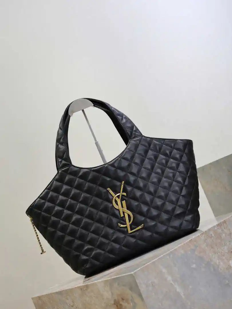 Saint Laurent YSL 858191 ICARE Medium in quilted nappa Black
