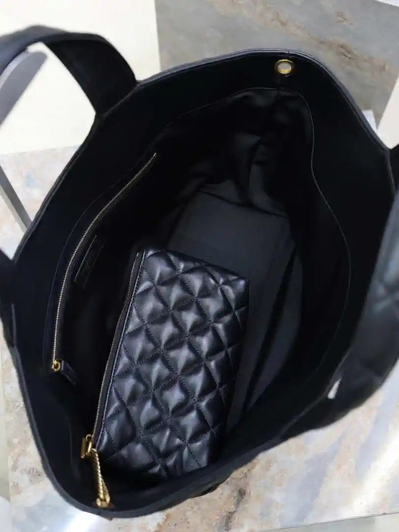 Saint Laurent YSL 858191 ICARE Medium in quilted nappa Black