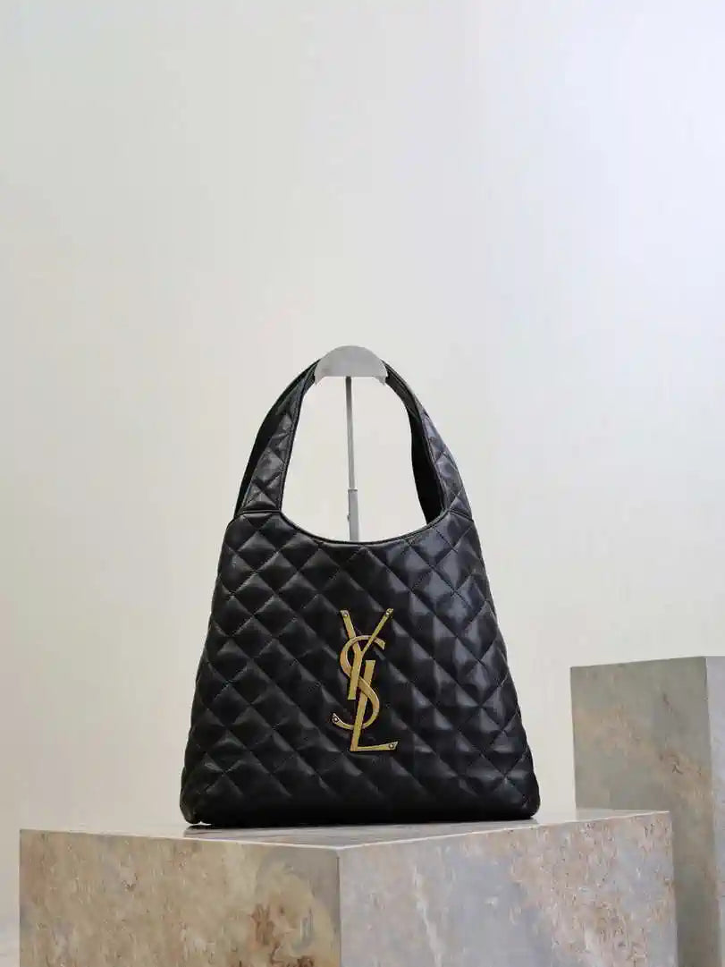 Saint Laurent YSL 858191 ICARE Medium in quilted nappa Black