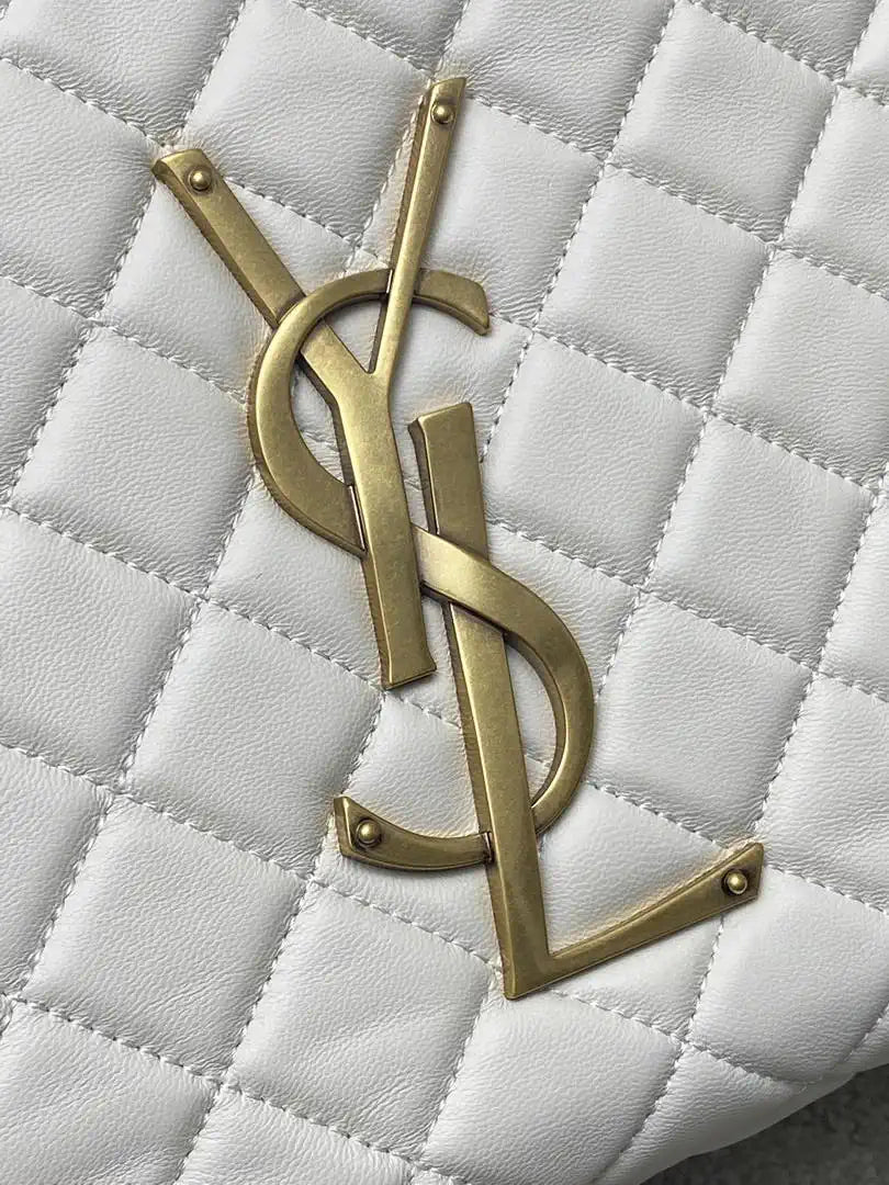 Saint Laurent YSL 858191 ICARE Medium in quilted nappa White