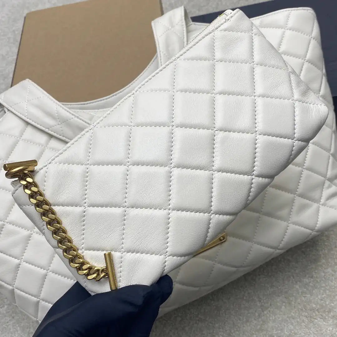 Saint Laurent YSL 858191 ICARE Medium in quilted nappa White
