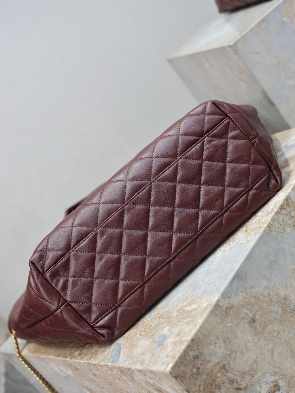 Saint Laurent YSL 858191 ICARE Medium in quilted nappa Wine Red