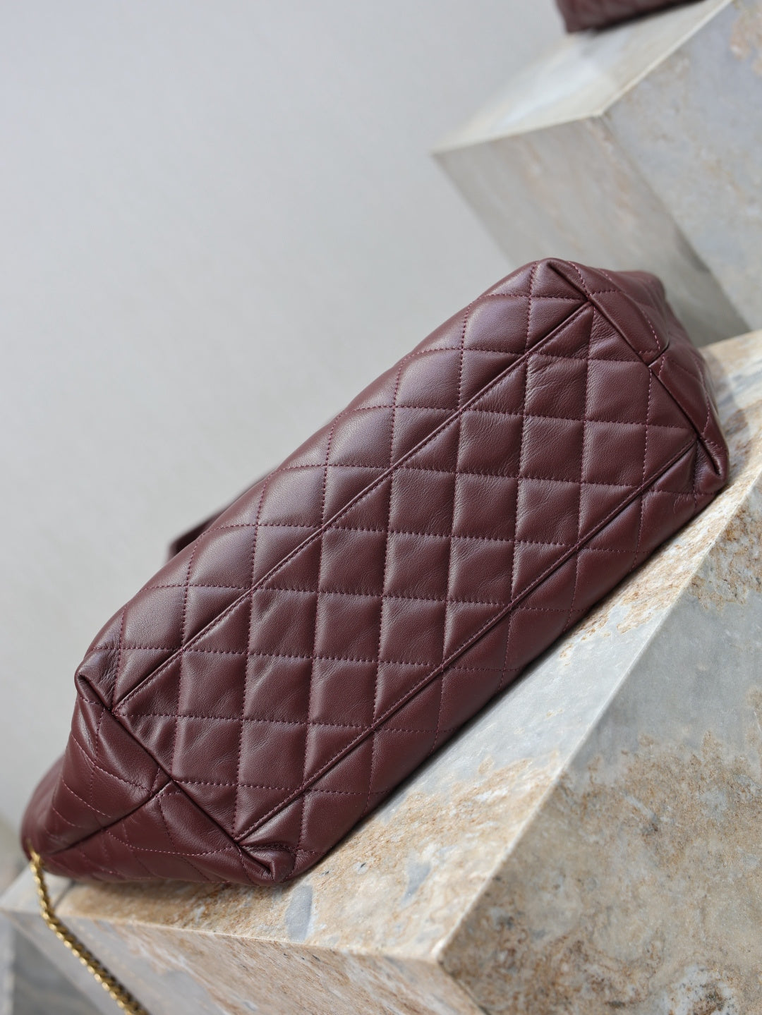Saint Laurent YSL 858191 ICARE Medium in quilted nappa Wine Red