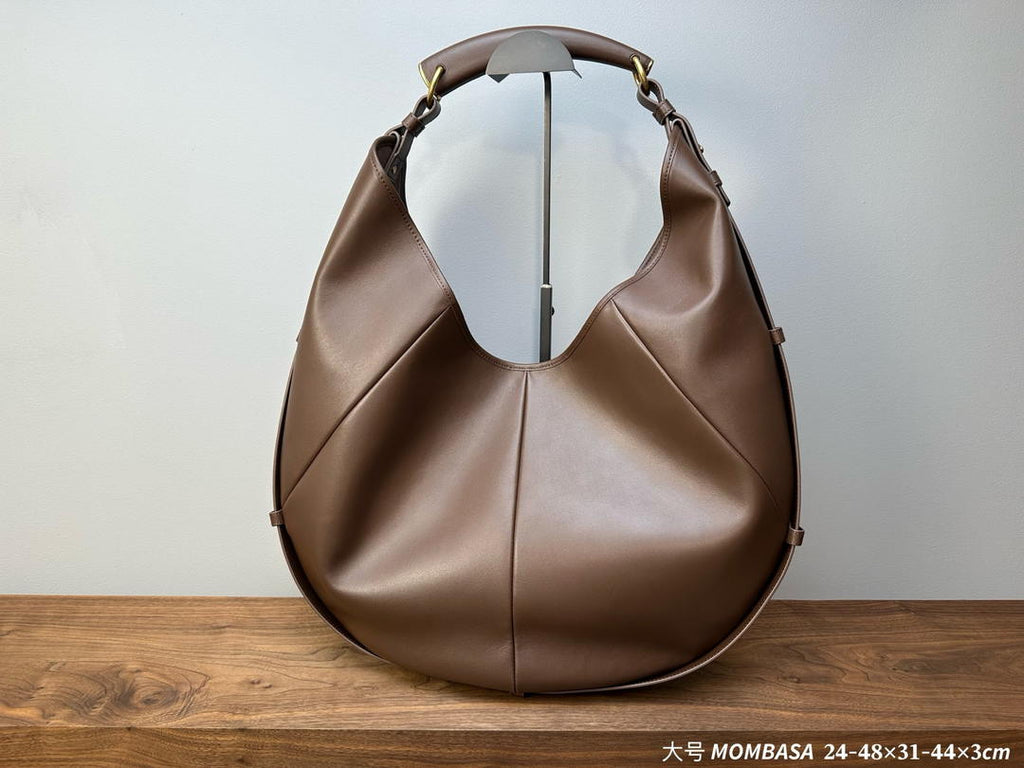 Saint Laurent YSL 862029 MOMBASA medium in leather Dark Brown