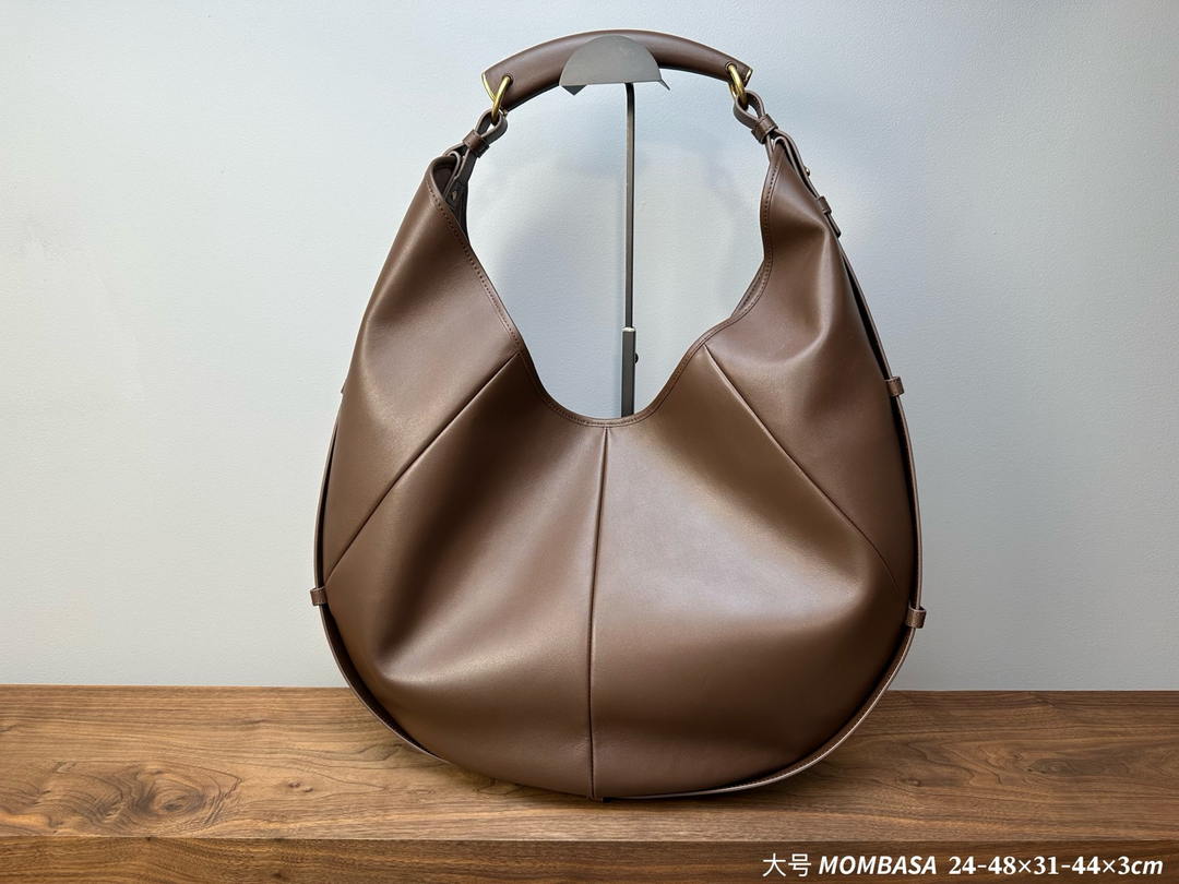 Saint Laurent YSL 862029 MOMBASA medium in leather Dark Brown