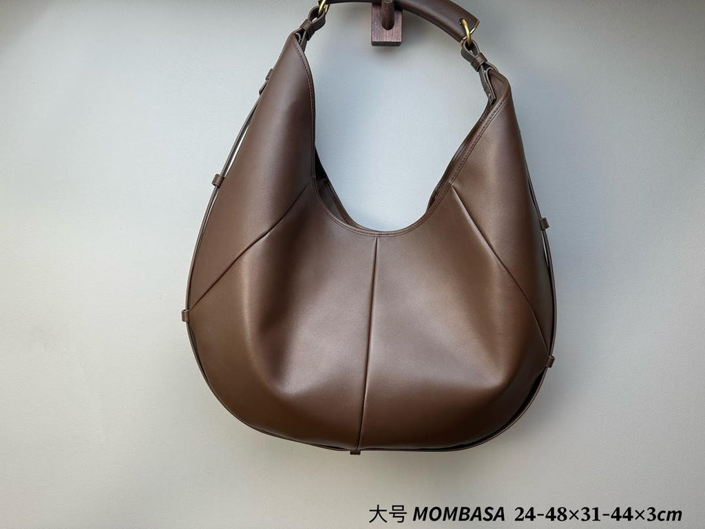 Saint Laurent YSL 862029 MOMBASA medium in leather Dark Brown