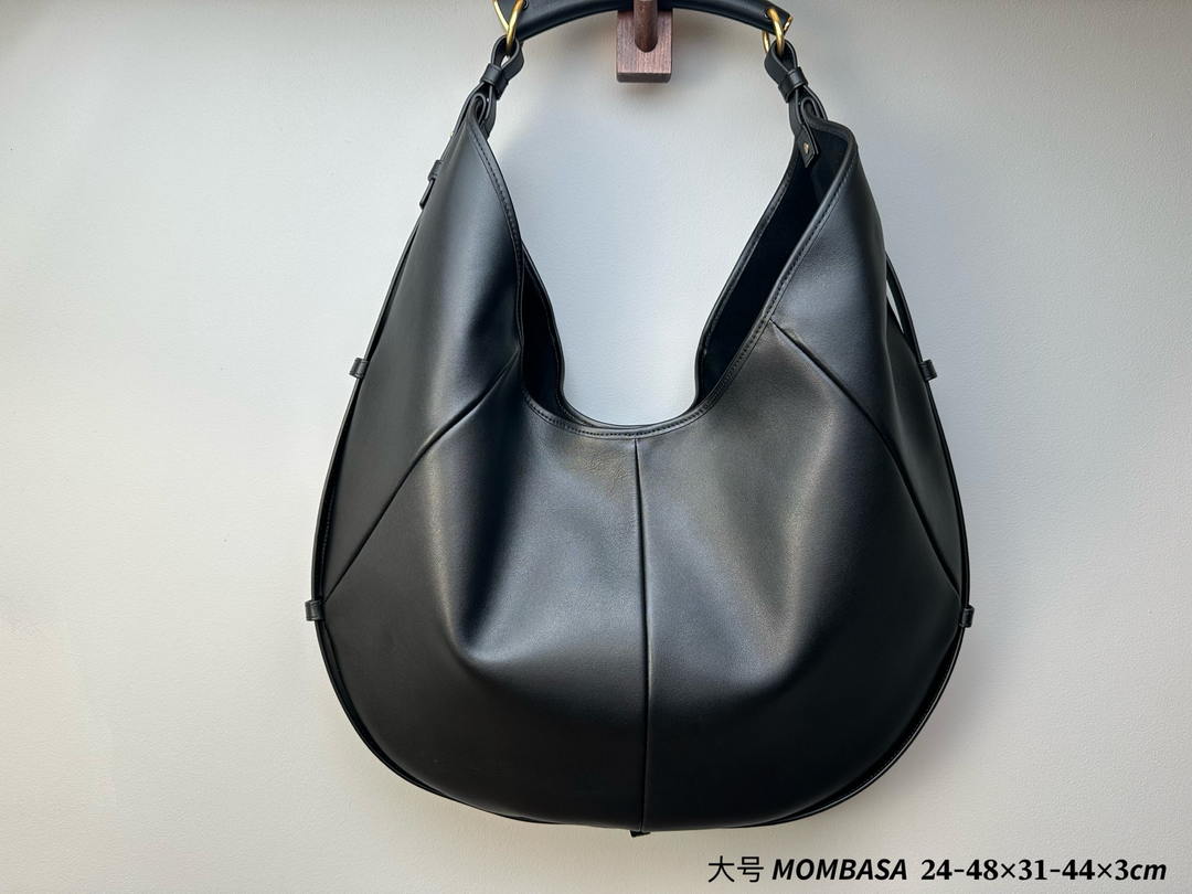 Saint Laurent YSL 862029 MOMBASA medium in leather Black