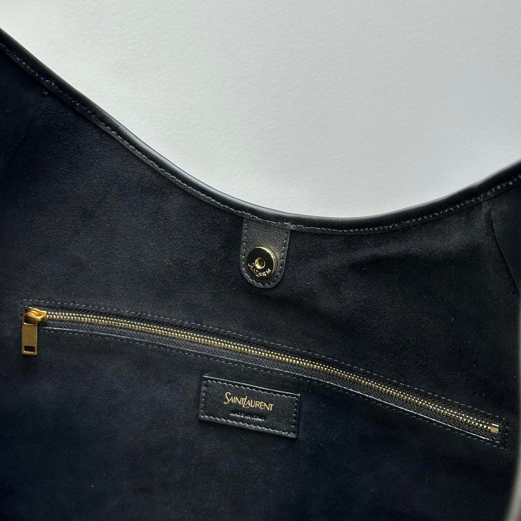Saint Laurent YSL 862029 MOMBASA medium in leather Black