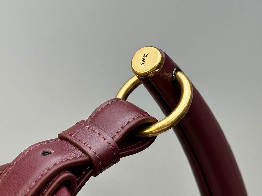 Saint Laurent YSL 862029 MOMBASA medium in leather Wine Red
