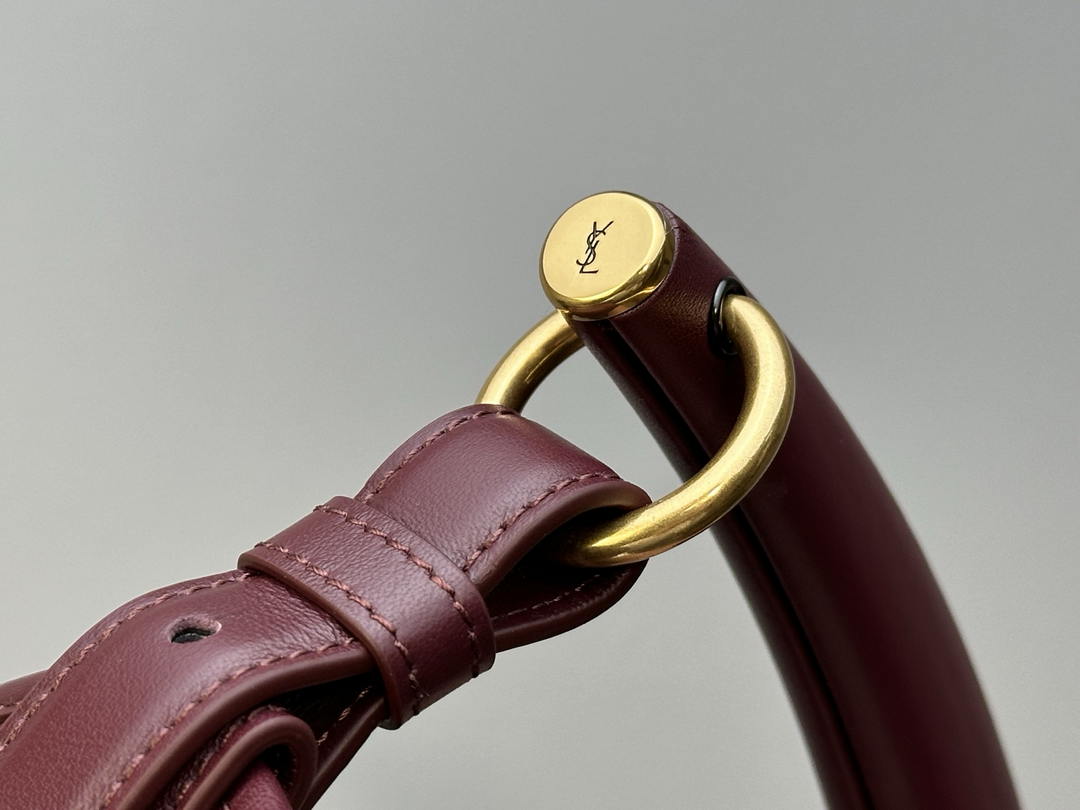 Saint Laurent YSL 862029 MOMBASA medium in leather Wine Red