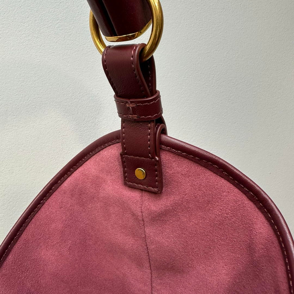 Saint Laurent YSL 862029 MOMBASA medium in leather Wine Red