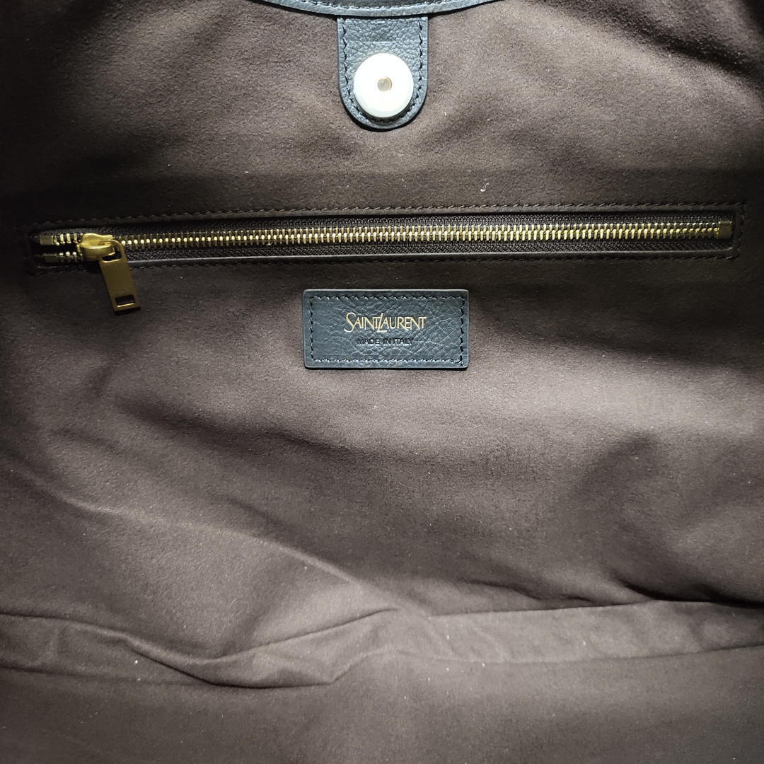 Saint Laurent YSL 862029 MOMBASA medium in vintage leather DARK OAK - Default Title - View 8