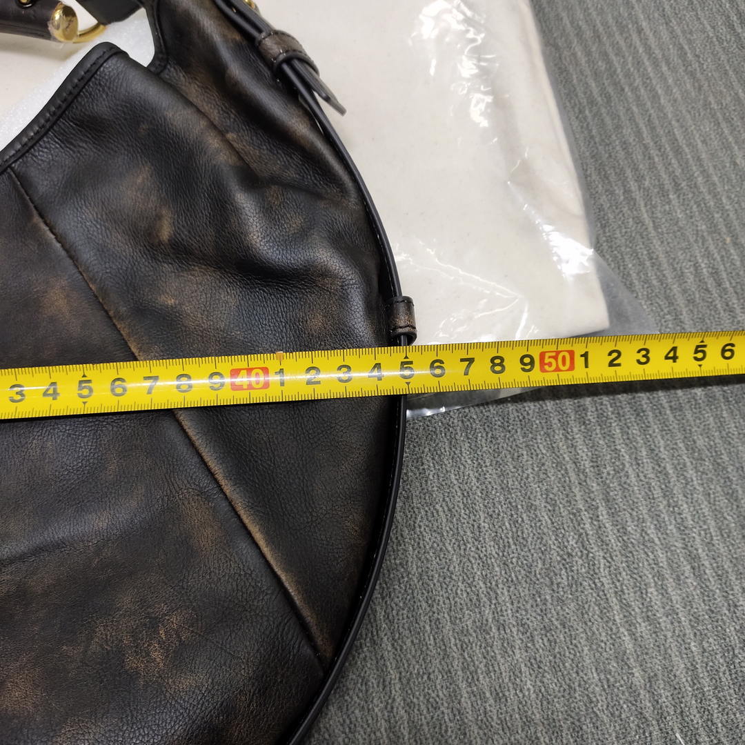 Saint Laurent YSL 862029 MOMBASA medium in vintage leather DARK OAK - Default Title - View 11
