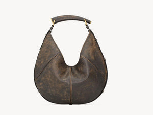 Saint Laurent YSL 862029 MOMBASA medium in vintage leather DARK OAK - Default Title - View 1