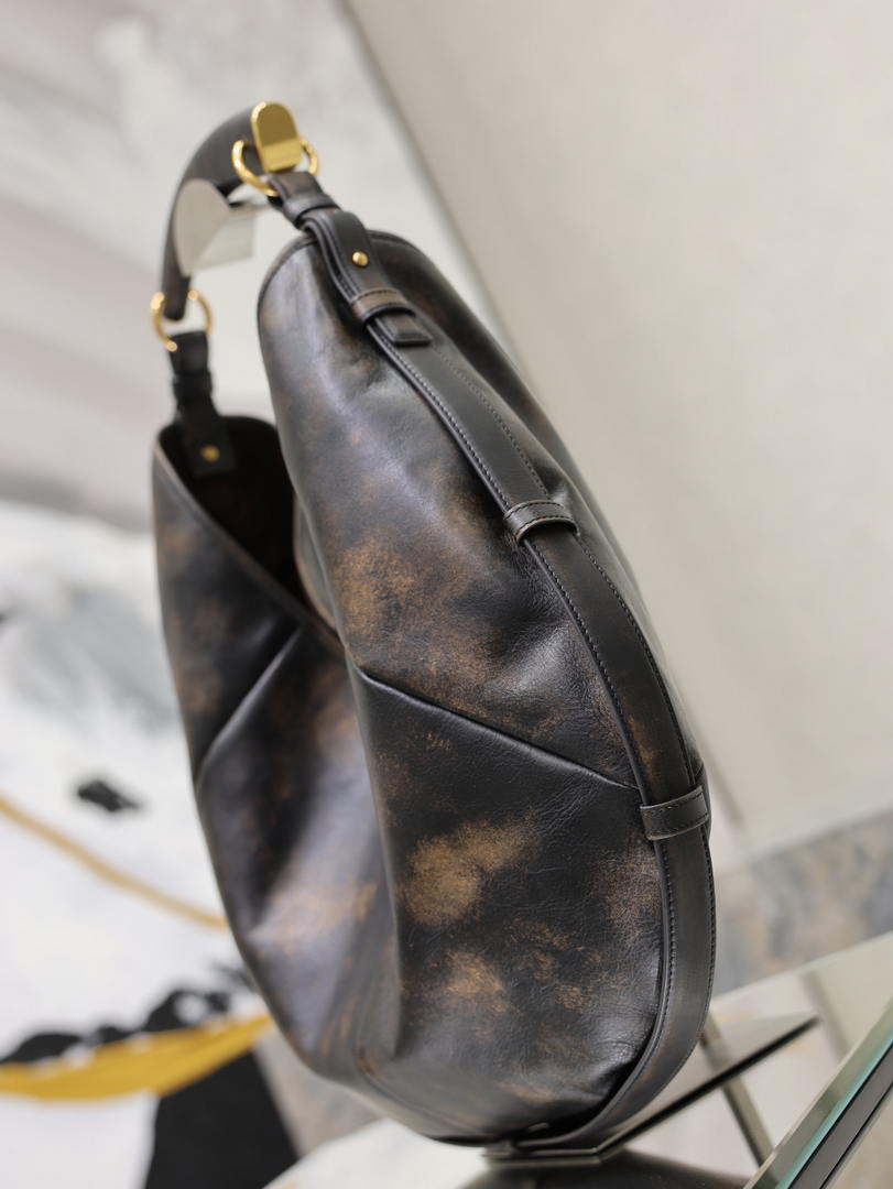 Saint Laurent YSL A0011MAAGWJ1000 MOMBASA Large in vintage leather