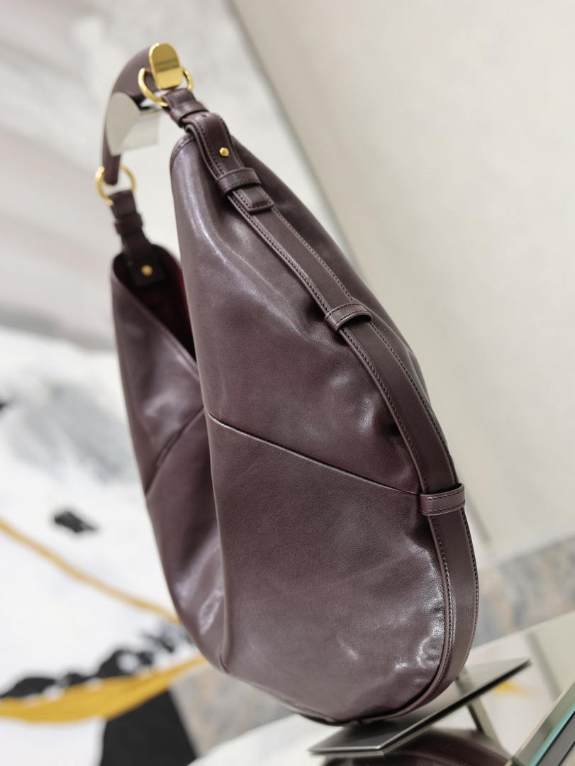 Saint Laurent YSL A0011MAAGWJ1000 MOMBASA Large in leather Wine Red