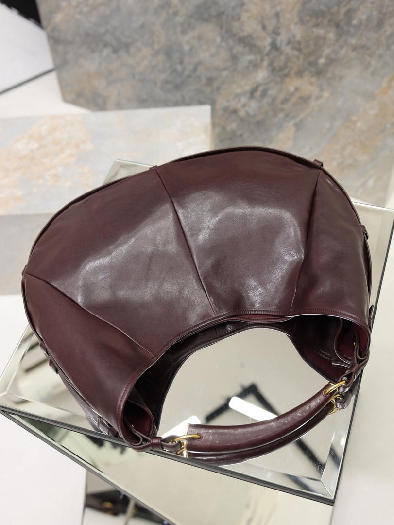 Saint Laurent YSL A0011MAAGWJ1000 MOMBASA Large in leather Wine Red
