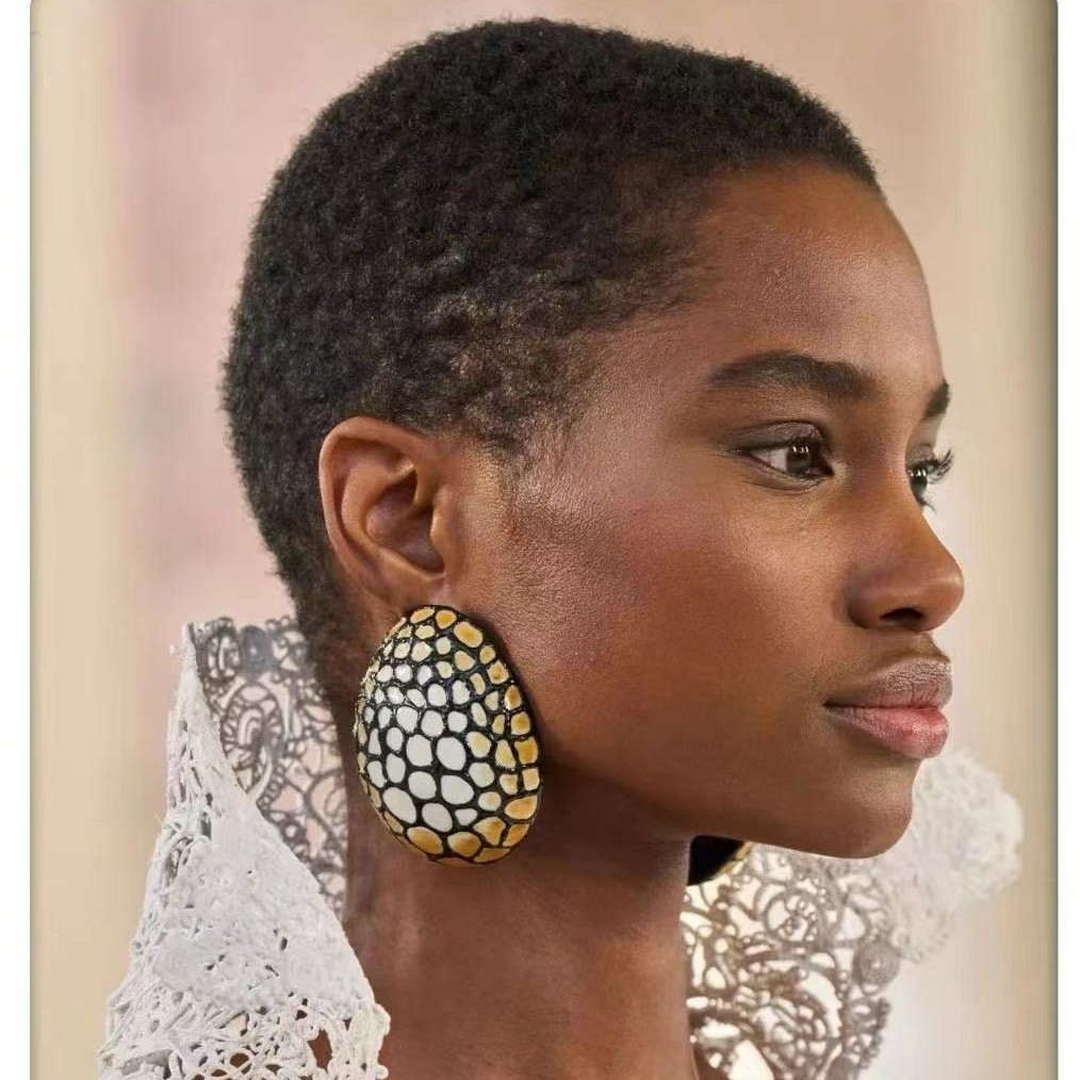 Schiaparelli Enamel Earrings S9523