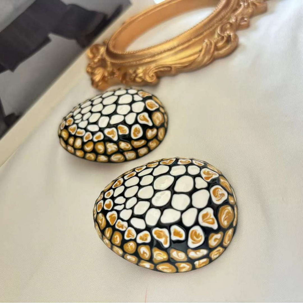 Schiaparelli Enamel Earrings S9523