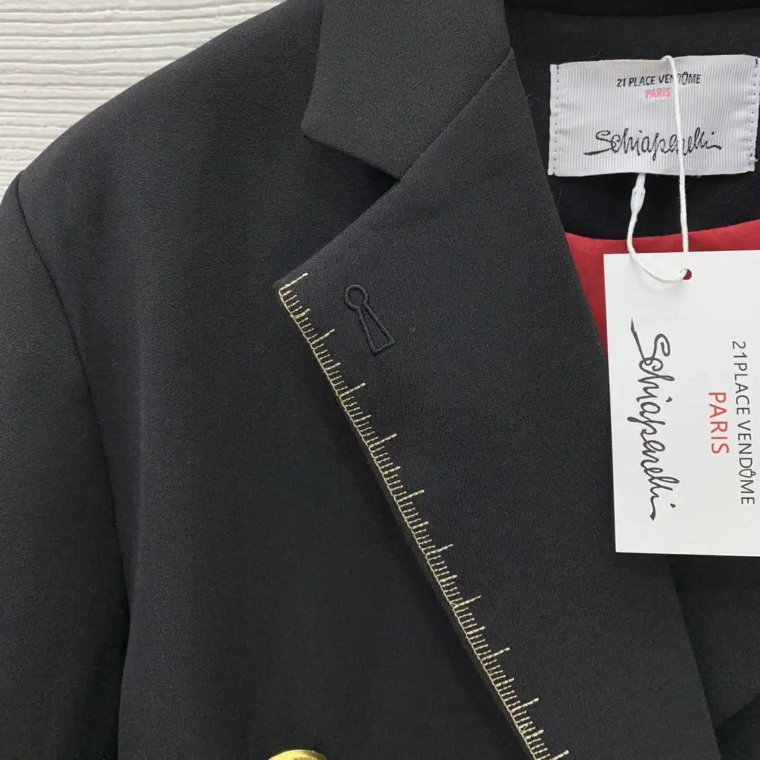Schiaparelli ICONIC MEASURING TAPE COAT SCH80002