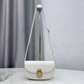 Small Dior Médaillon Flap Bag M3919QDWP_M900 White Grained Calfskin - Default Title - View 1